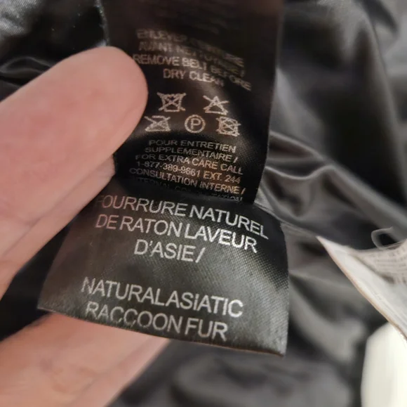 Rudsak black coat with leather sleeves size S - Picture 7 of 7